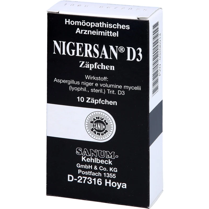 SANUM-KEHLBECK Nigersan D3 Zäpfchen, 10 St. Zäpfchen