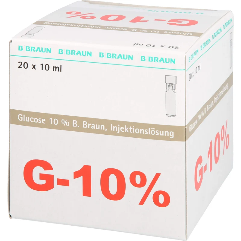 B. Braun Glucose 10 % Mini Plasco connect Injektionslösung, 20 St. Einzeldosisbehältnisse