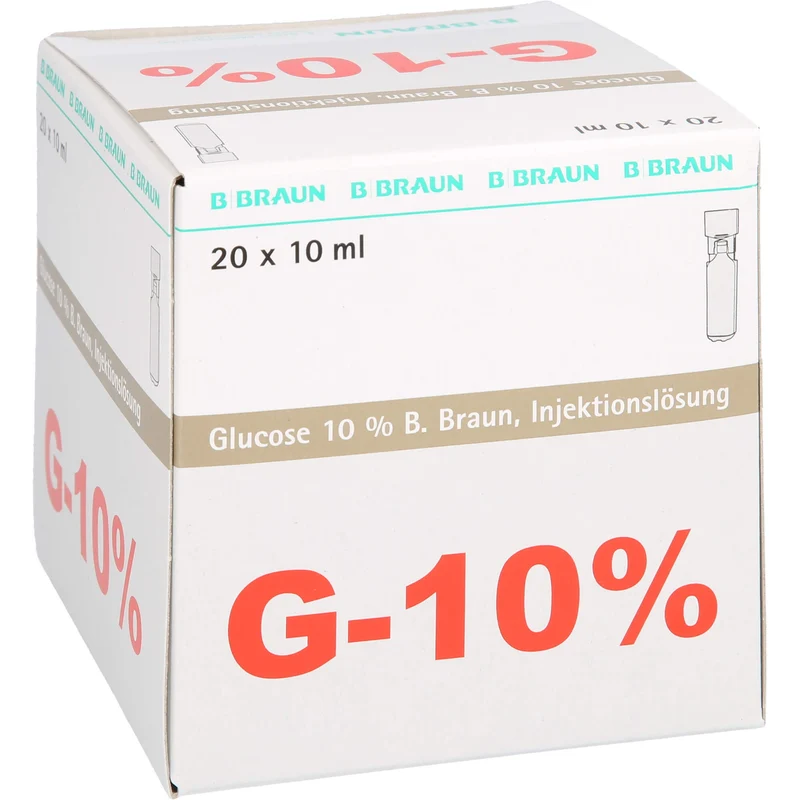 B. Braun Glucose 10 % Mini Plasco connect Injektionslösung, 20 St. Einzeldosisbehältnisse