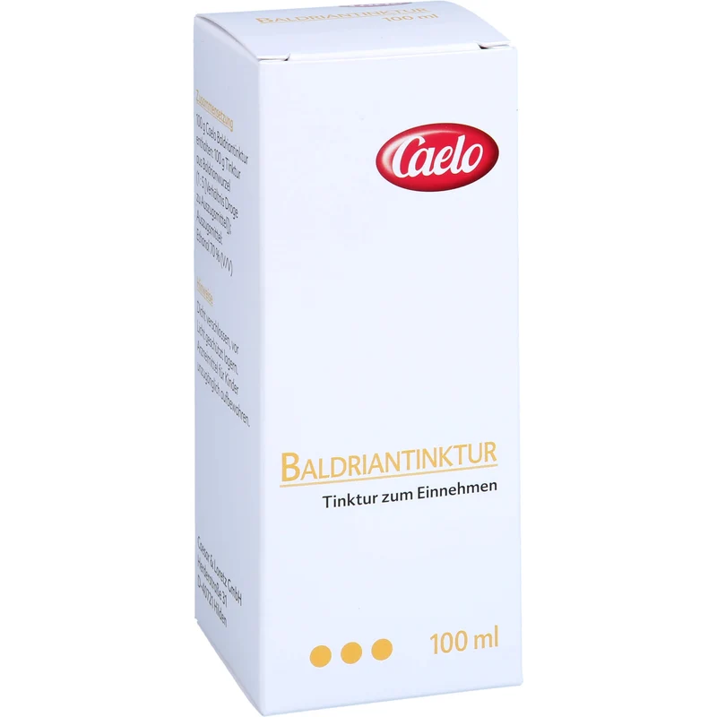 Caelo Baldriantinktur zur Beruhigung bei Einschlafstörungen, 100 ml Lösung