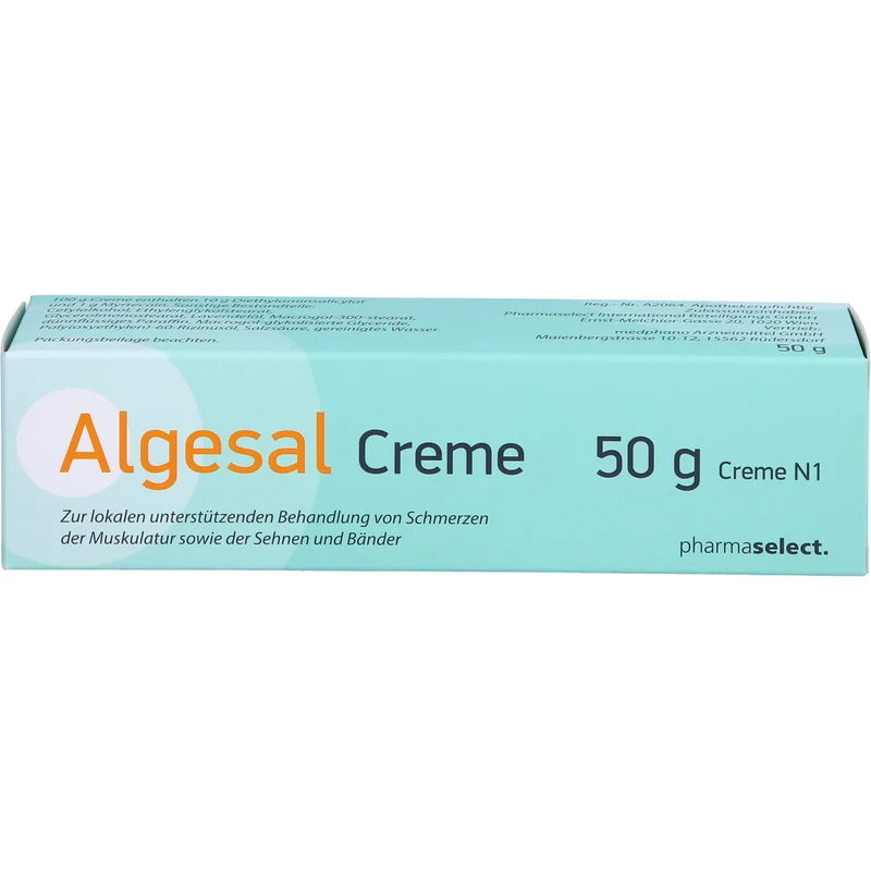 Algesal Creme bei Schmerzen der Muskulatur sowie der Sehnen und Bänder, 50 g Creme