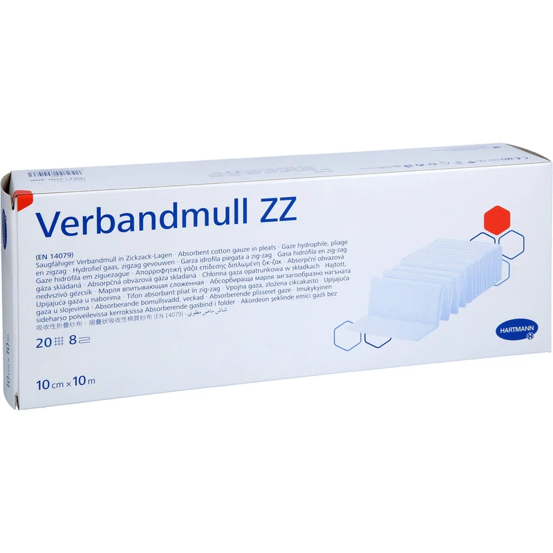 VERBANDMULL ZZ HART10X10CM, 1 St VER