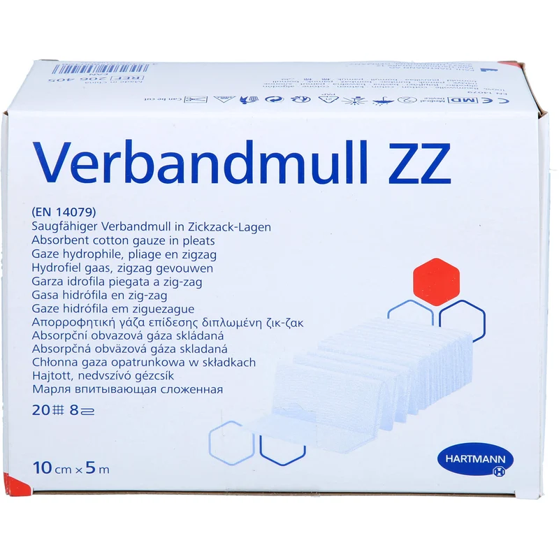 HARTMANN Verbandmull ZZ 10 cm x 5 m, 1 St. Verband