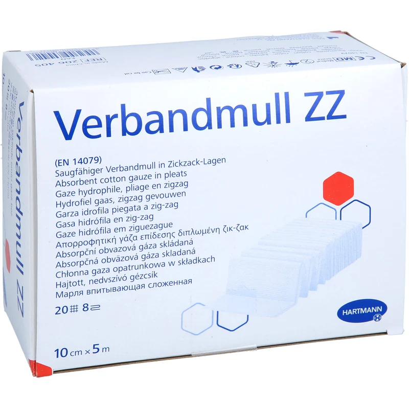 HARTMANN Verbandmull ZZ 10 cm x 5 m, 1 St. Verband