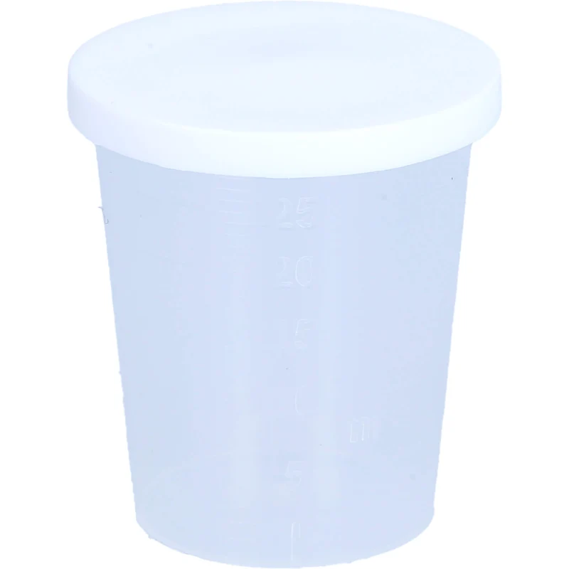 EINNEHMEGLAS GRAD MIT DECKEL KUNSTSTOFF, 1 St. Becher