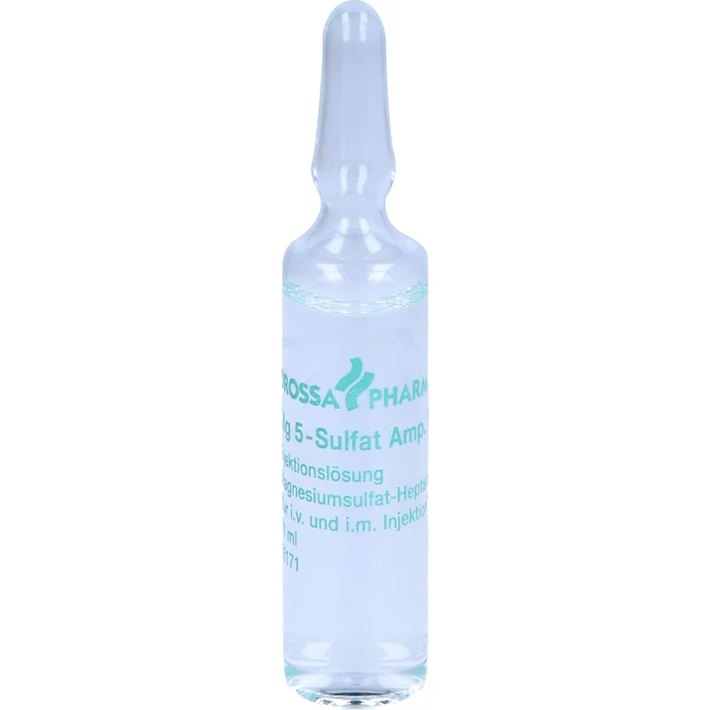 Mg 5-Sulfat Amp. 10% Injektionslösung zur Magnesiumtherapie, 5 St. Ampullen