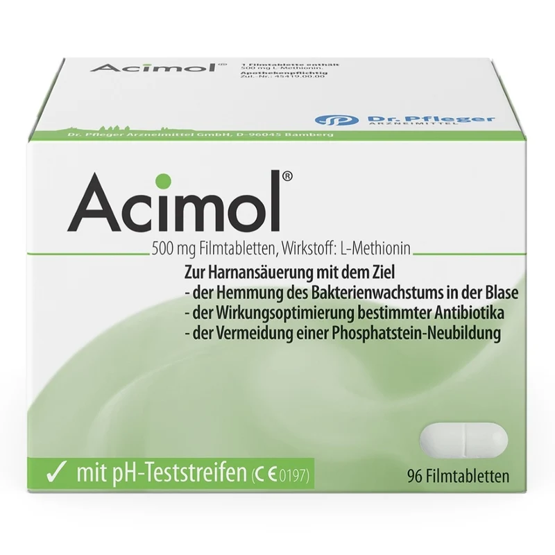 Acimol 500 mg mit pH-Teststreifen, 96 St. Tabletten