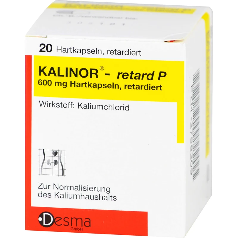 Kalinor-retard P 600 mg Hartkapseln zur Normalisierung des Kaliumhaushalts, 20 St. Kapseln