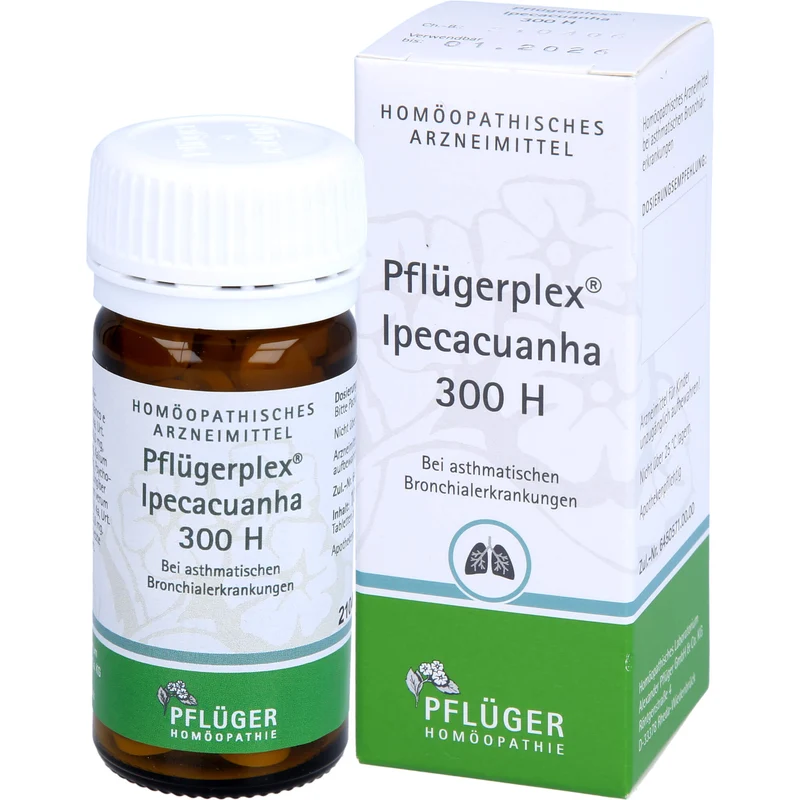 Pflügerplex Ipecacuanha 300 H Tabletten bei asthmatischen Bronchialerkrankungen, 100 St. Tabletten