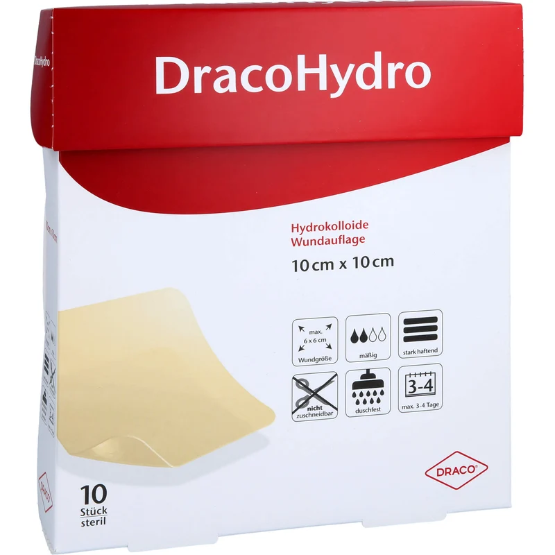 DracoHydro Hydrokolloider Wundverband, 10 St VER