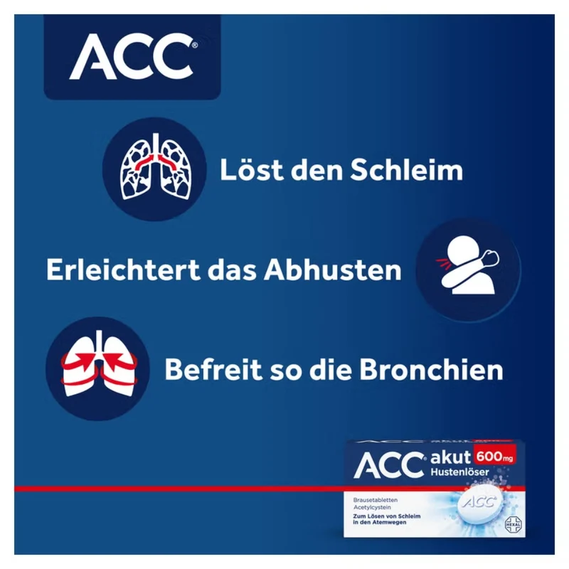 ACC akut 600 mg Hustenlöser Brausetabletten, 20 St. Tabletten