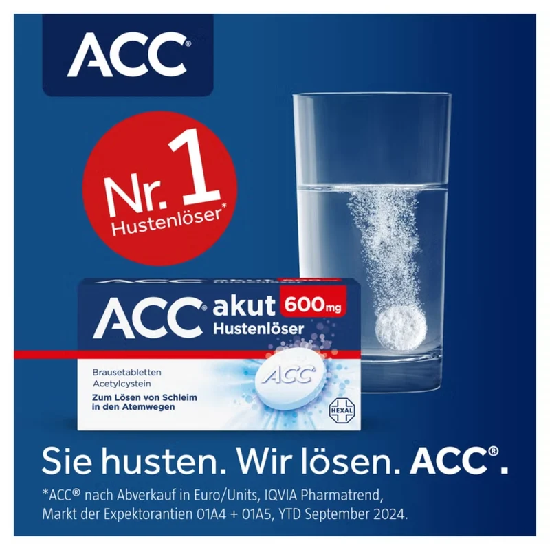 ACC akut 600 mg Hustenlöser Brausetabletten, 20 St. Tabletten