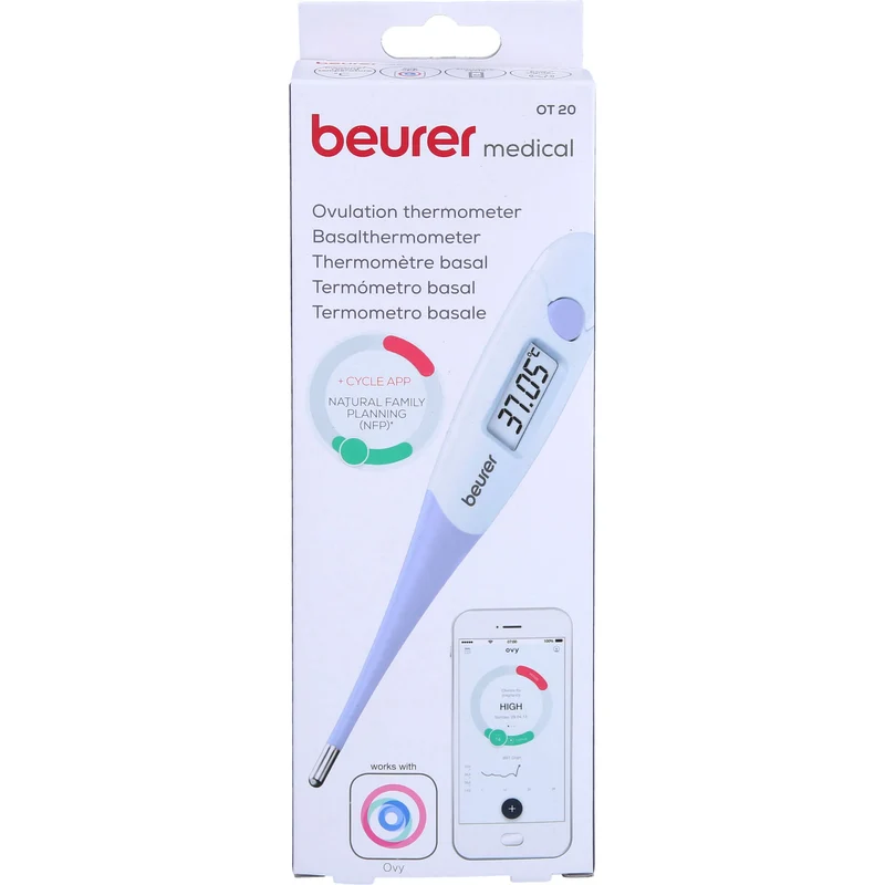Beurer OT20 Basalthermometer + Zyklus-App Ovy, 1 St. Fieberthermometer