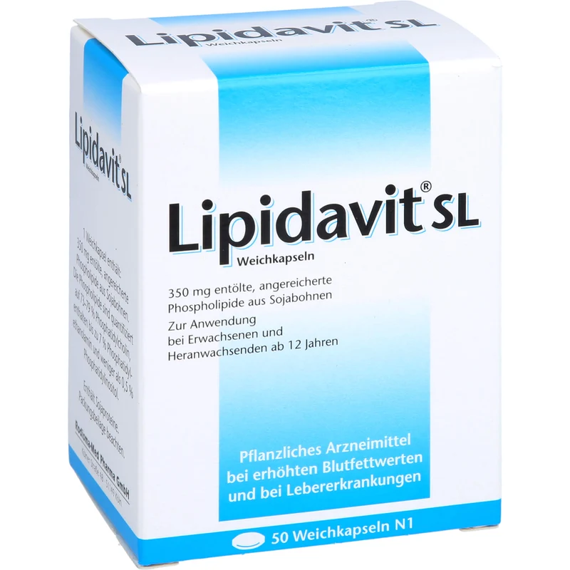 Lipidavit SL Weichkapseln bei erhöhten Blutfettwerten und bei Lebererkrankungen, 50 St. Kapseln