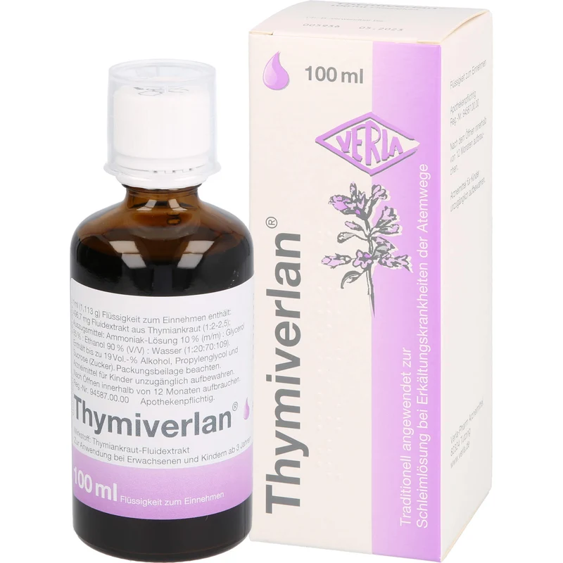 Thymiverlan , Flüssigkeit zum Einnehmen, 100 ml Lösung