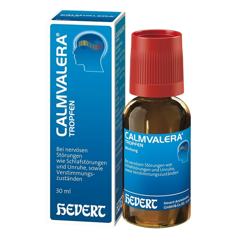 Calmvalera Tropfen bei nervösen Schlafstörungen und Unruhe, sowie Verstimmungszuständen, 30 ml Lösung