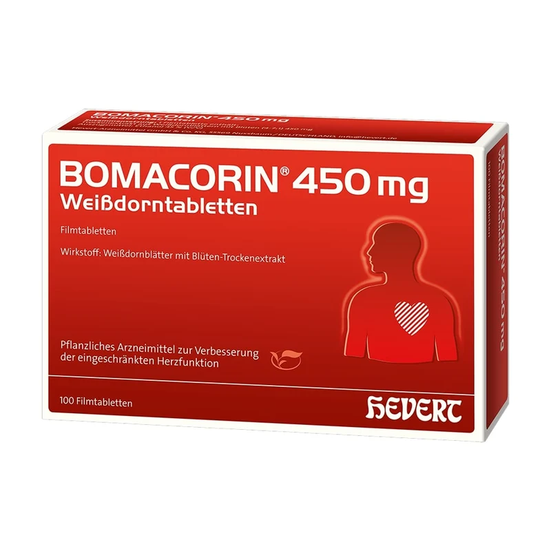 Bomacorin 450 mg Weißdorn Tabletten, 100 St. Tabletten