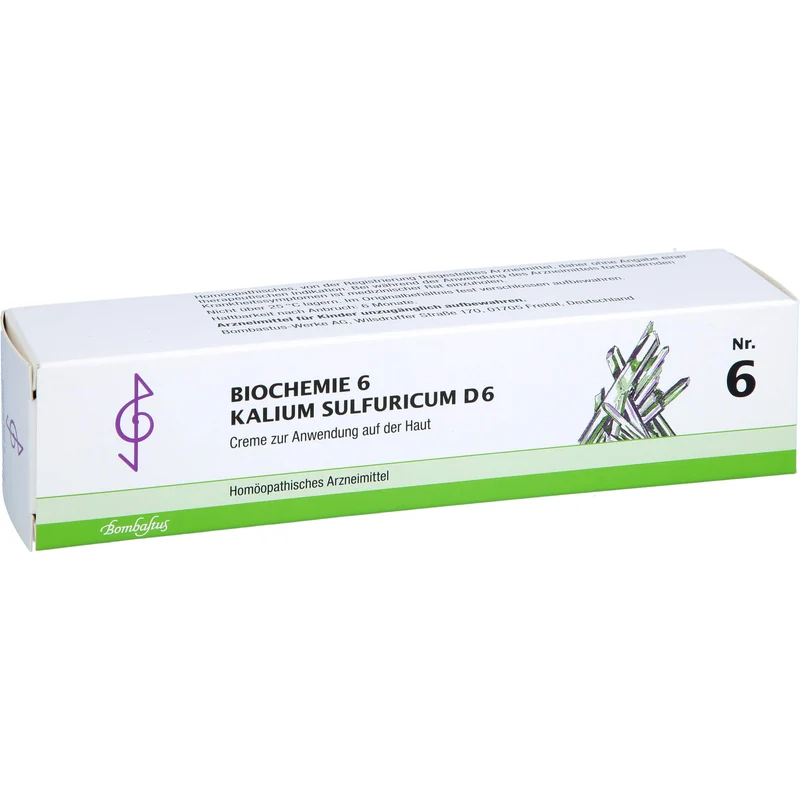Biochemie 6 Kalium sulfuricum Bombastus D6 Creme, 100 ml Creme