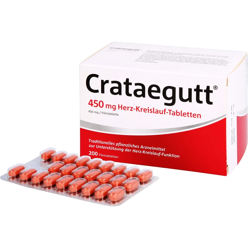 Crataegutt 450 mg Herz-Kreislauf-Tabletten, 200 St FTA