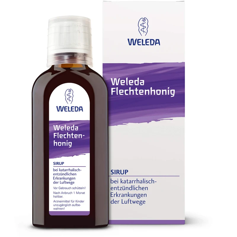 WELEDA Flechtenhonig Sirup, 100 ml Lösung