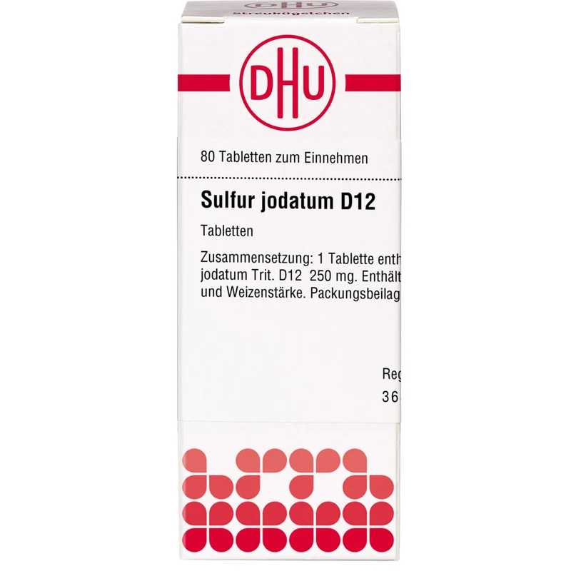 Sulfur jodatum D12 DHU Tabletten, 80 St. Tabletten