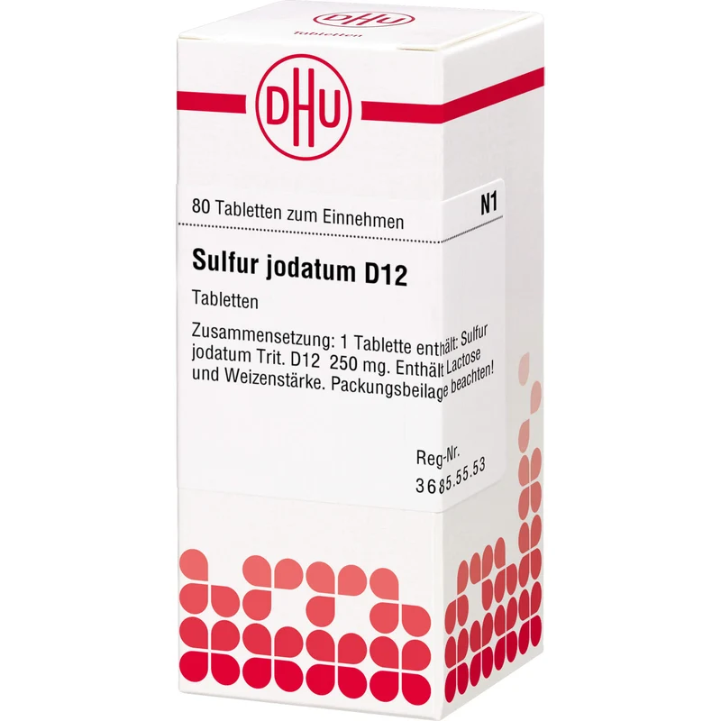 Sulfur jodatum D12 DHU Tabletten, 80 St. Tabletten