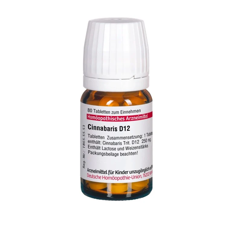 Cinnabaris D12 DHU Tabletten, 80 St. Tabletten