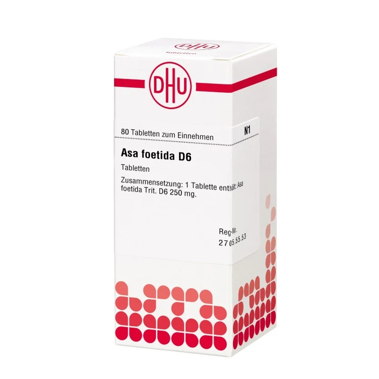Asa foetida D6 DHU Tabletten, 80 St. Tabletten