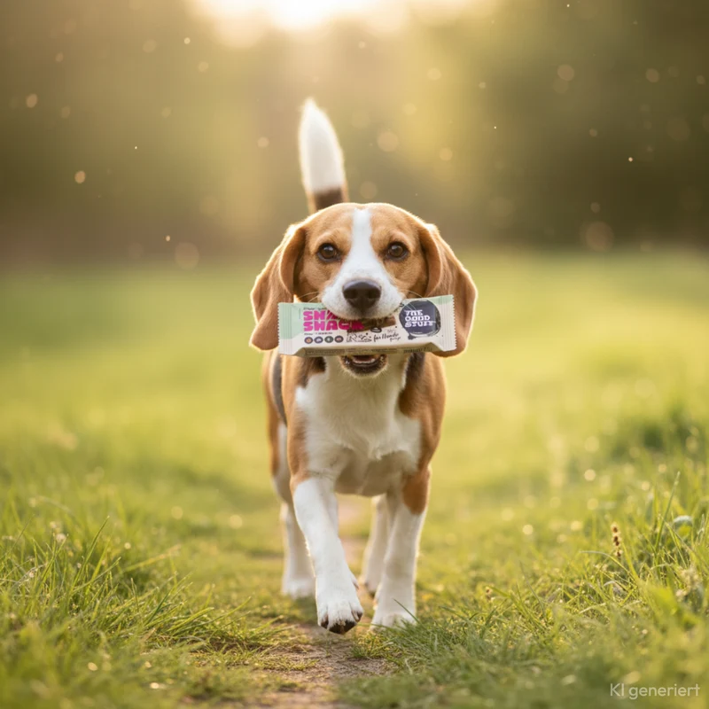 The Goodstuff SNACKSNACK Proteinriegel Huhn – Getreidefreier Hundesnack mit 90% Hühnerfleisch & Quinoa, leicht portionierbar