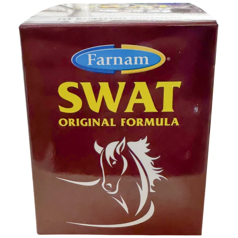 SWAT Mosche Unguento Repellente per Mosche Clear e Originale per Cavalli 200g