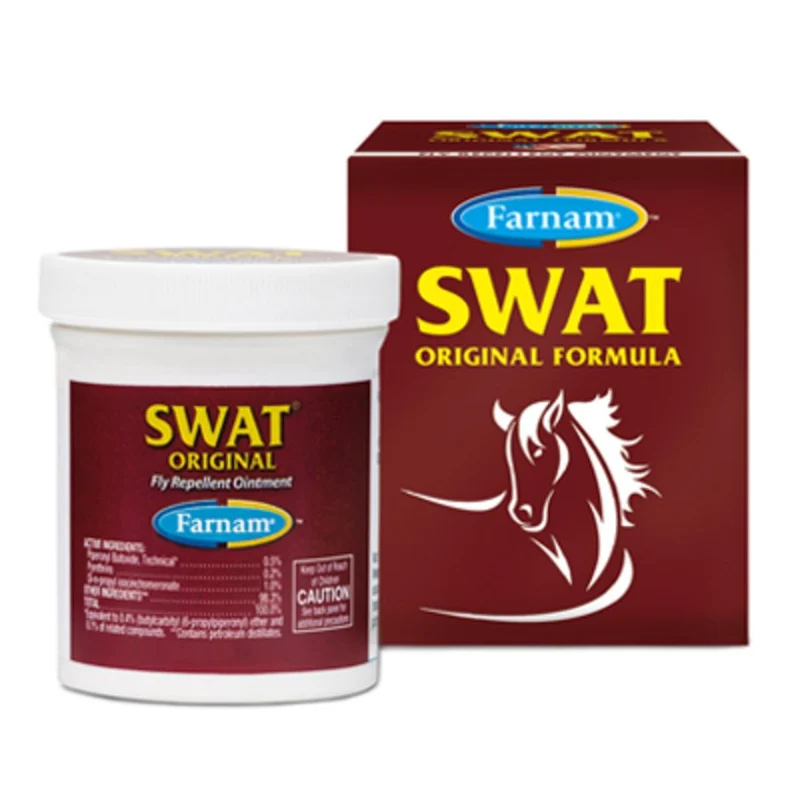 SWAT Mosche Unguento Repellente per Mosche Clear e Originale per Cavalli 200g