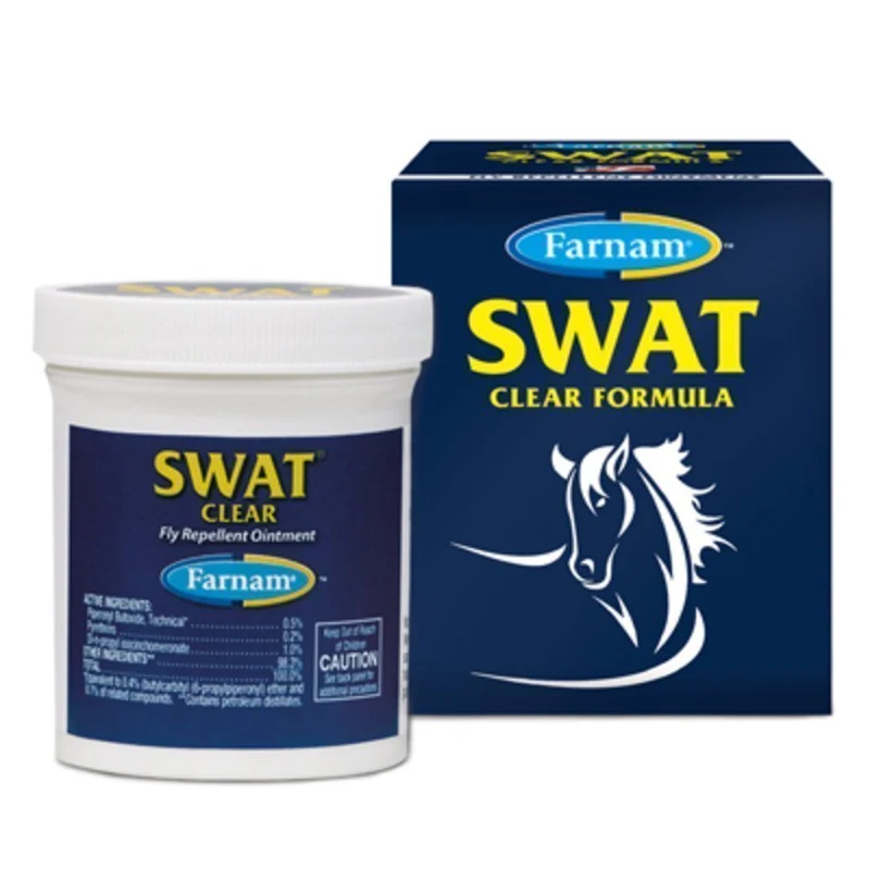 SWAT Mosche Unguento Repellente per Mosche Clear e Originale per Cavalli 200g