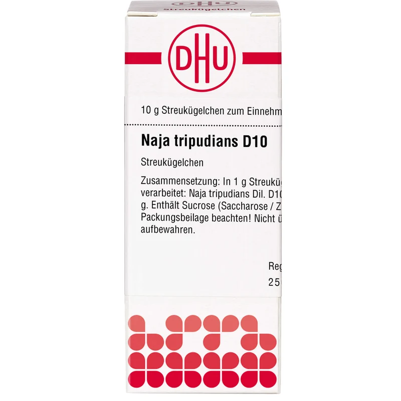 Naja tripudians D10 DHU Globuli, 10 g Globuli