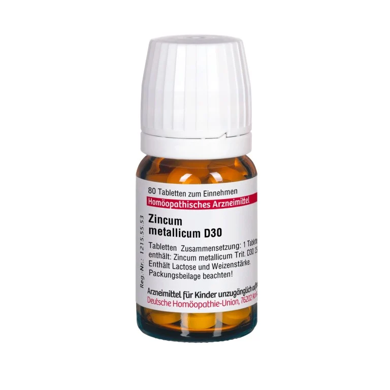 Zincum metallicum D30 DHU Tabletten, 80 St. Tabletten