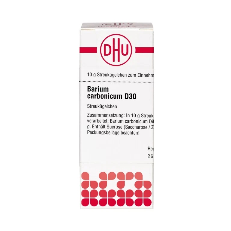 Barium carbonicum D30 DHU Globuli, 10 g Globuli