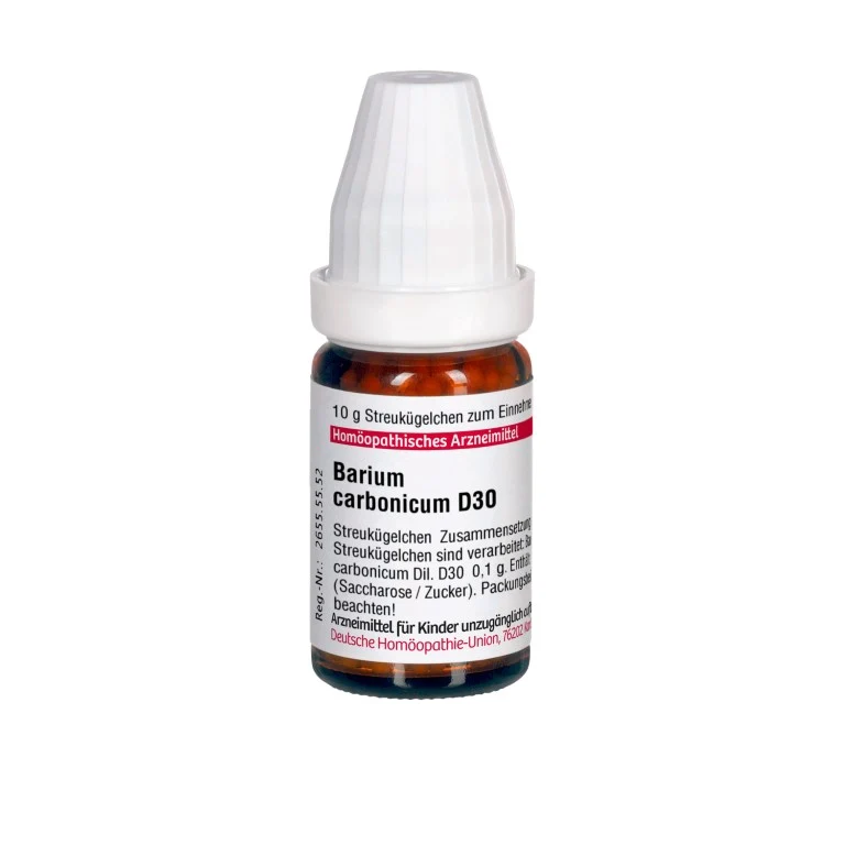 Barium carbonicum D30 DHU Globuli, 10 g Globuli