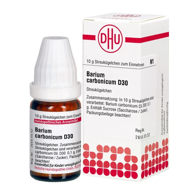 Barium carbonicum D30 DHU Globuli, 10 g Globuli