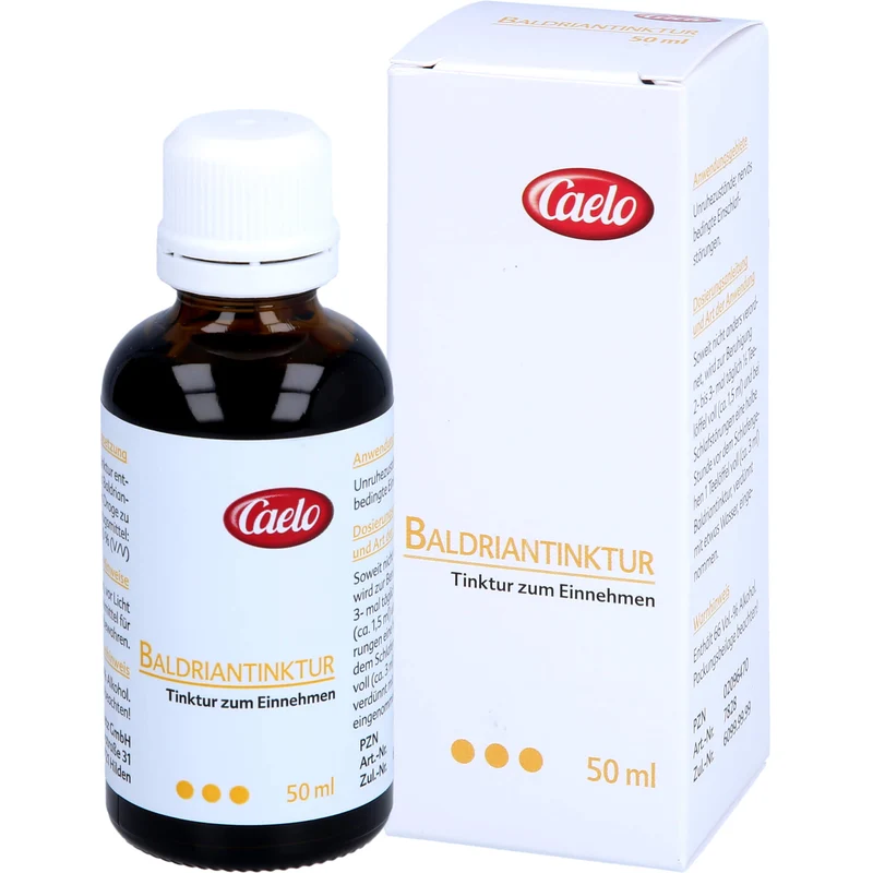 Caelo Baldriantinktur zur Beruhigung bei Einschlafstörungen, 50 ml Lösung