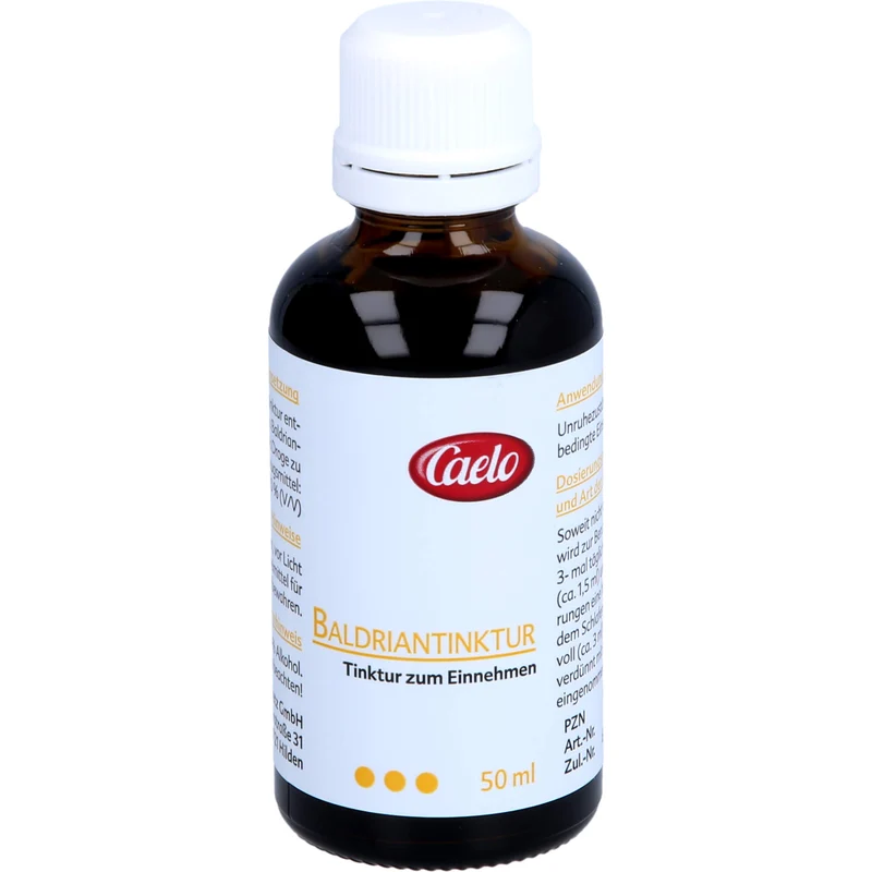 Caelo Baldriantinktur zur Beruhigung bei Einschlafstörungen, 50 ml Lösung
