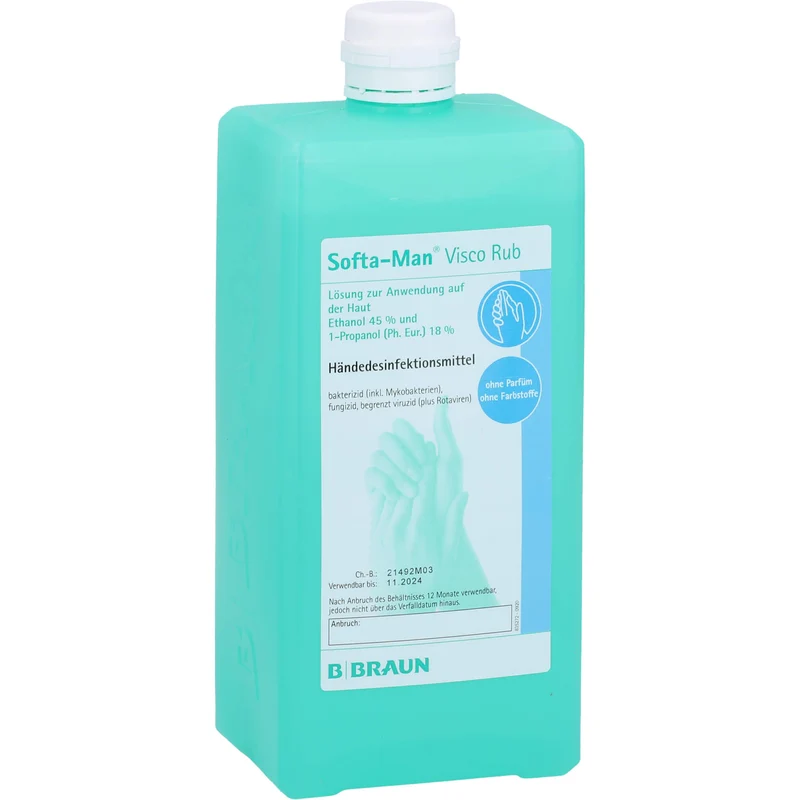 Softa Man Visco Rub Händedesinfektionsmittel Lösung, 1000 ml Lösung