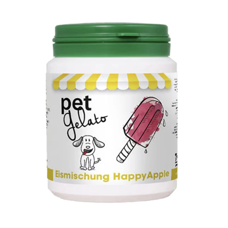 cdVet petGelato HappyApple – Natürliche Eismischung für Hunde, Katzen & Pferde | Erfrischung mit Mineralien & Elektrolyten an heißen Sommertagen