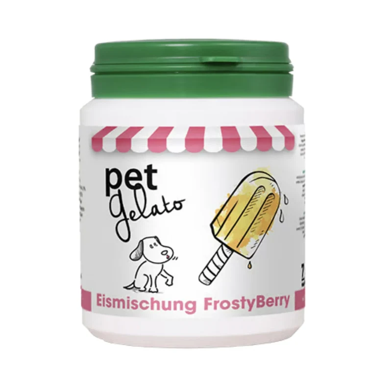 cdVet petGelato FrostyBerry – Natürliche Eismischung für Hunde & Katzen mit Mineralien & Vitalstoffen für gesunde Erfrischung an heißen Tagen