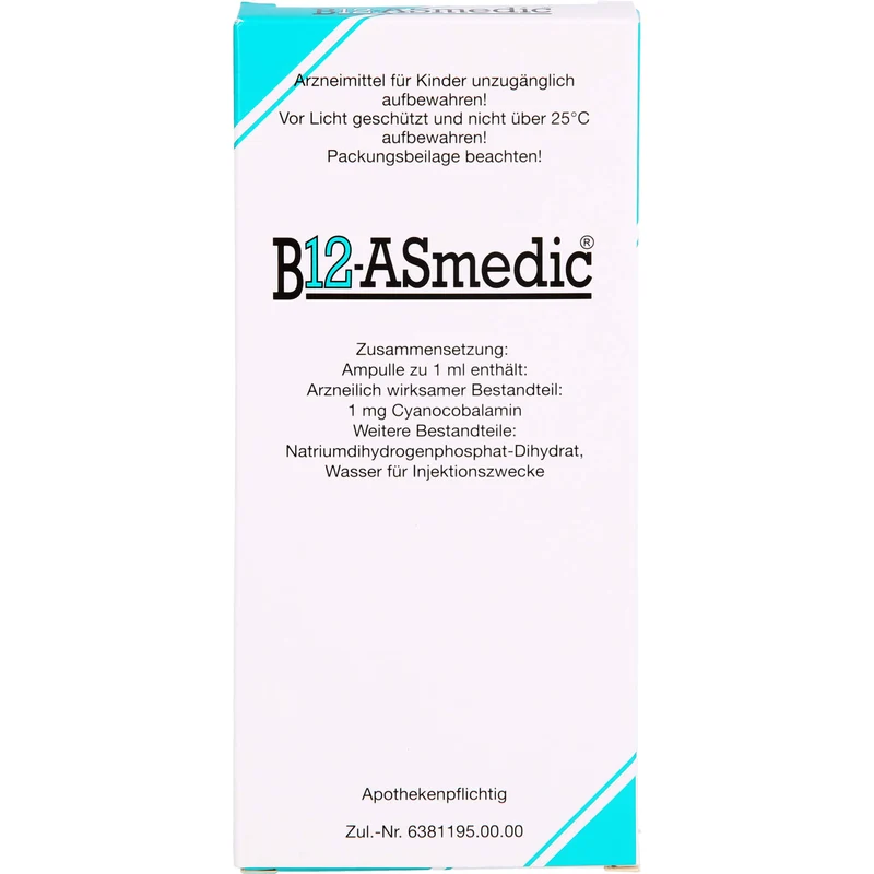 B12 ASmedic Injektionslösung, 10 St. Ampullen