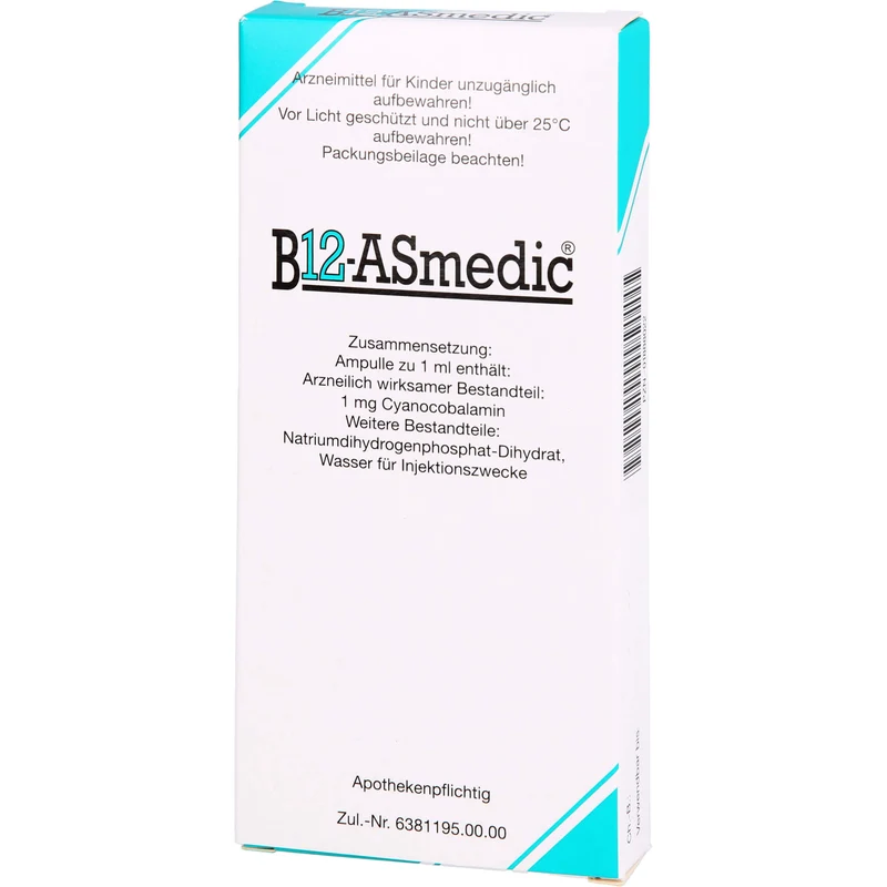 B12 ASmedic Injektionslösung, 10 St. Ampullen