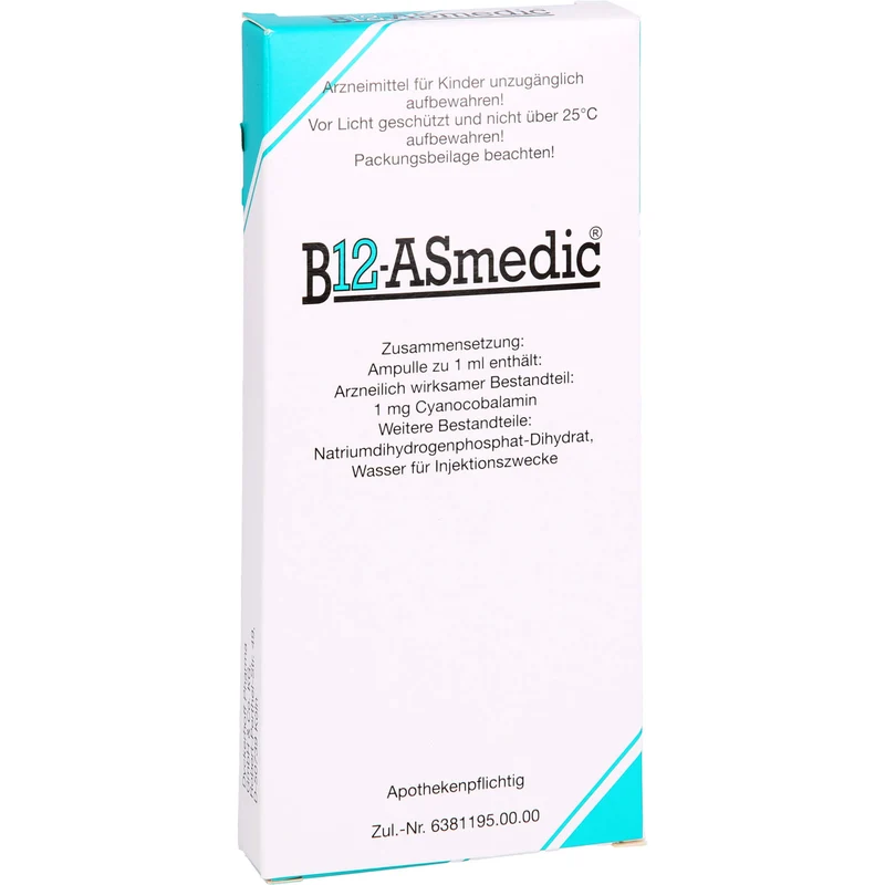 B12 ASmedic Injektionslösung, 10 St. Ampullen