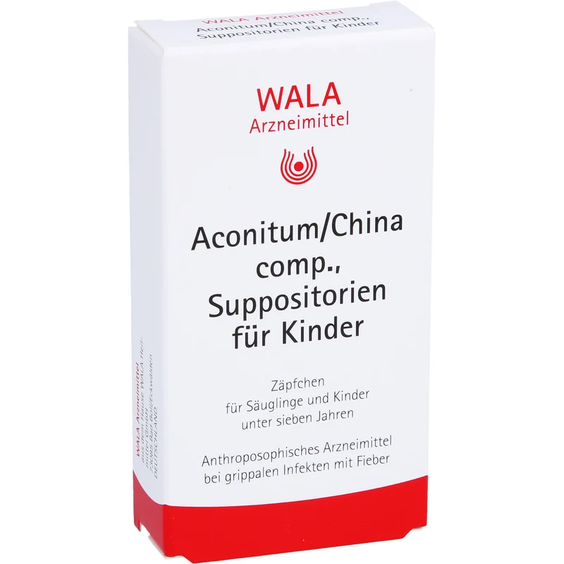 Aconitum/China comp., Wala Suppositorien für Kinder, 10 St. Zäpfchen