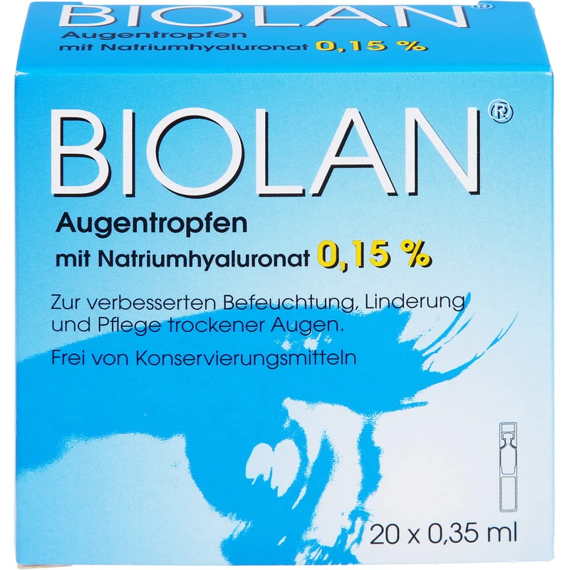 Biolan Augentropfen, 20 ml Einzeldosispipetten