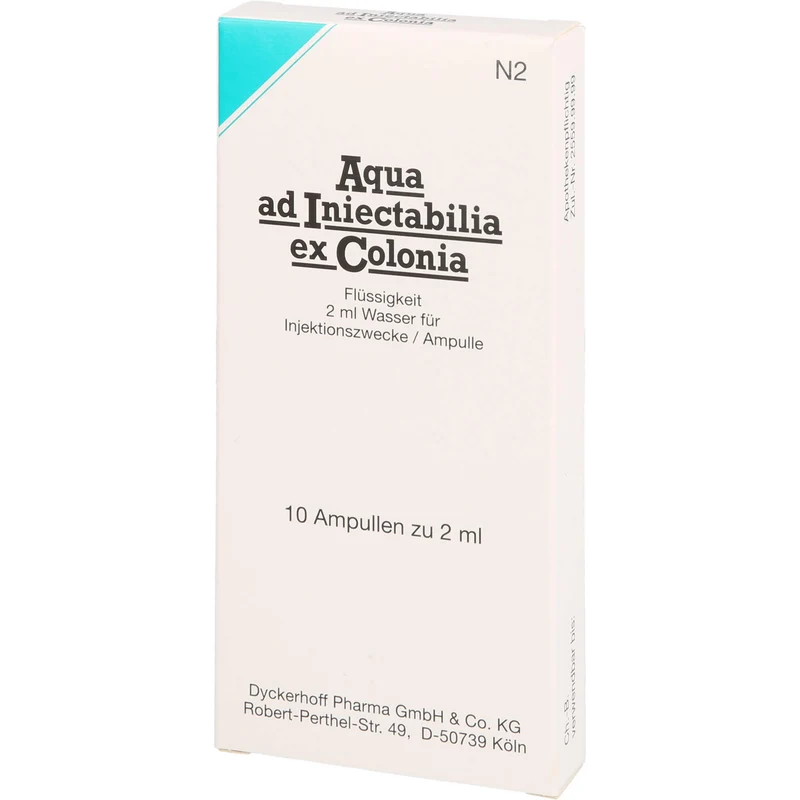 Aqua ad Iniectabilia ex Colonia, Amp. 2 ml, 10 ml Lösung