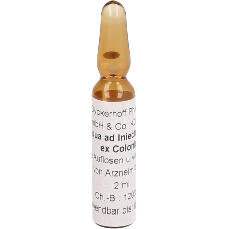 Aqua ad Iniectabilia ex Colonia, Amp. 2 ml, 10 ml Lösung