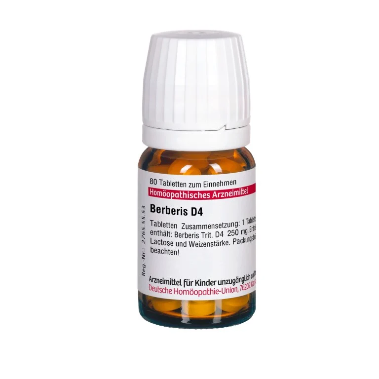 Berberis D4 DHU Tabletten, 80 St. Tabletten